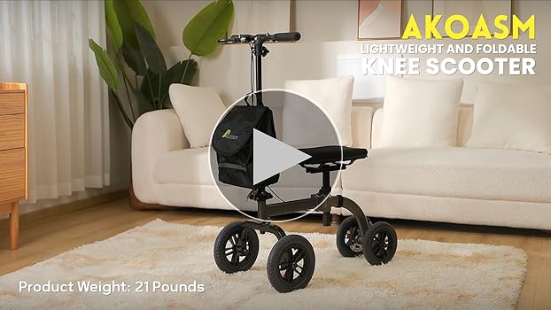 Amazon.com: Collapsible All Terrain Knee Scooter for Adults