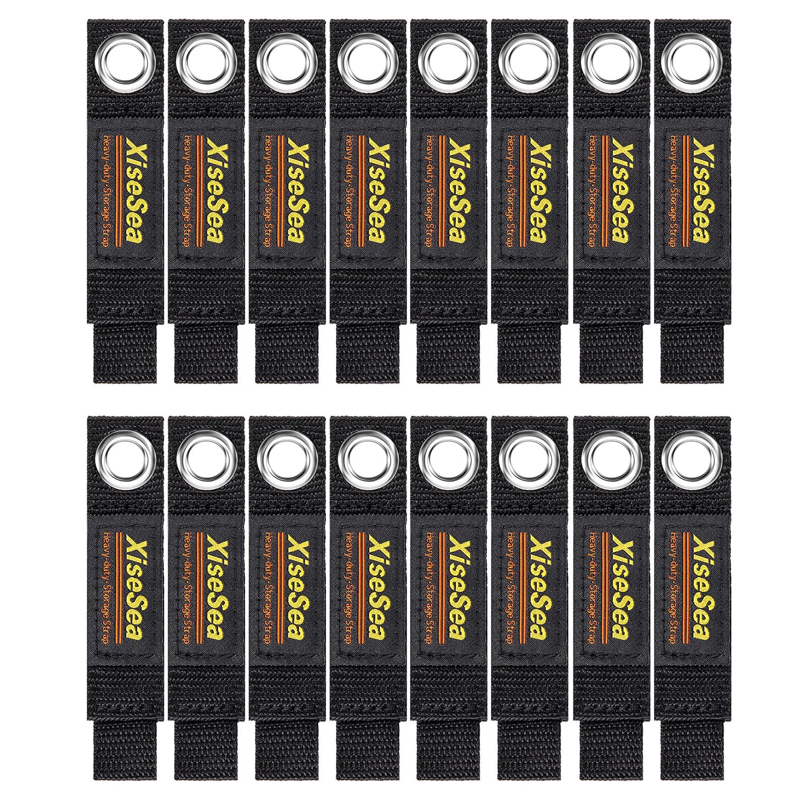 Heavy Duty Storage Straps with Hook and Loop, Cord Organiser, Reusable Extension Cord Holder for RV, Workshop, Garage (C-16pcs)