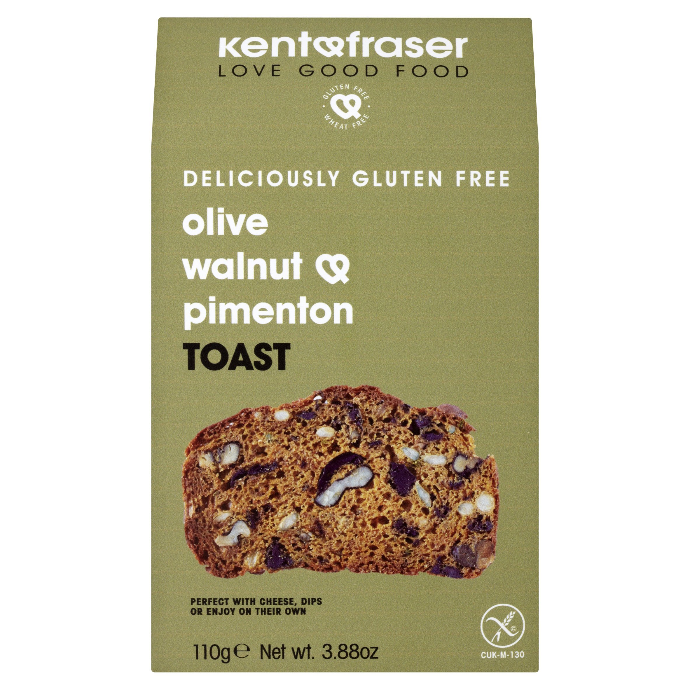 Kent & Fraser Tosty z oliwek, orzech włoski i pimenton, 110 g