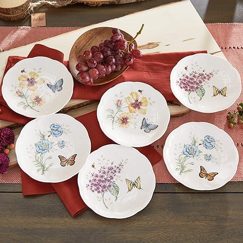 Miniatura 5 de Lenox - Juego de platos Tidbit de 6 piezas Butterfly Meadow 817046