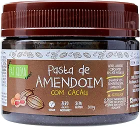 Eat Clean Pasta De Amendoim Com Cacau Zero Pote 300G