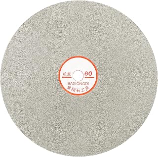 8 Inch x 1" Arbor Diamond Flat Lap Disc, 60 Grit Diamond Grinding Disc for Grinder Machine - Lapping Polishing Discs for Sanding Glass Stone Ceramics