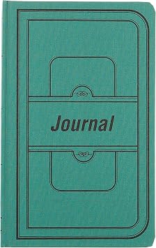 National Canvas Tuff Series Journal, Hard Cover, 33 Lines, 512 Numbered Pages, 11.75 x 7.25, Green (A66500J)