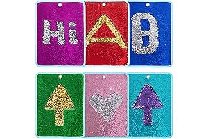 HOMBYS Sensory Wall Sequin Fabric Panel for Kids Learning and Play