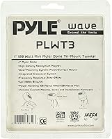 Vista 2 de PYLE PLWT3 - Tweeter de triple montaje de cúpula Mylar de 1 pulgada y 120 vatios