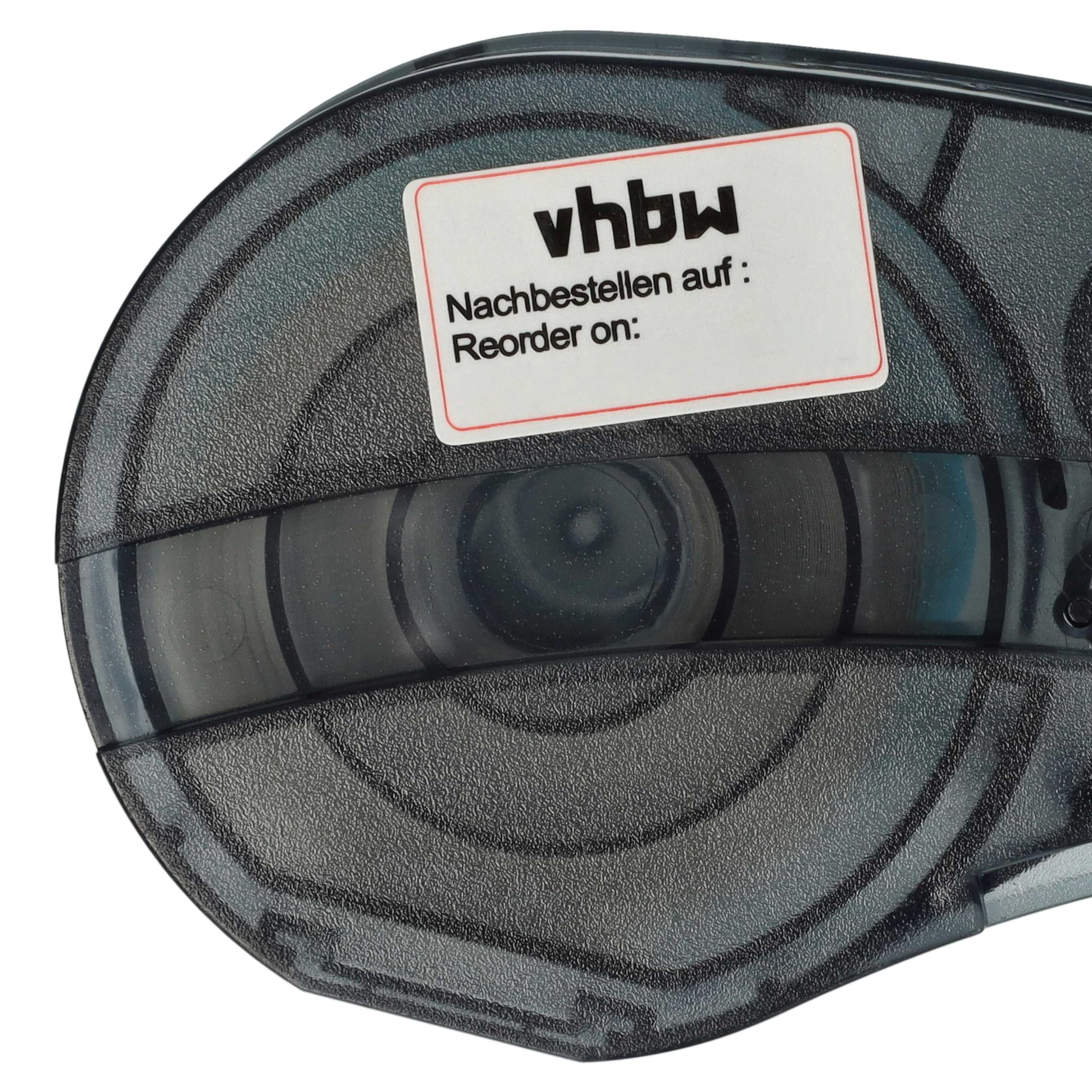 vhbw 5x Cassetta nastro compatibile con Brady M211 etichettatrice 6,4m x 19,05 mm nero su bianco, polipropilene