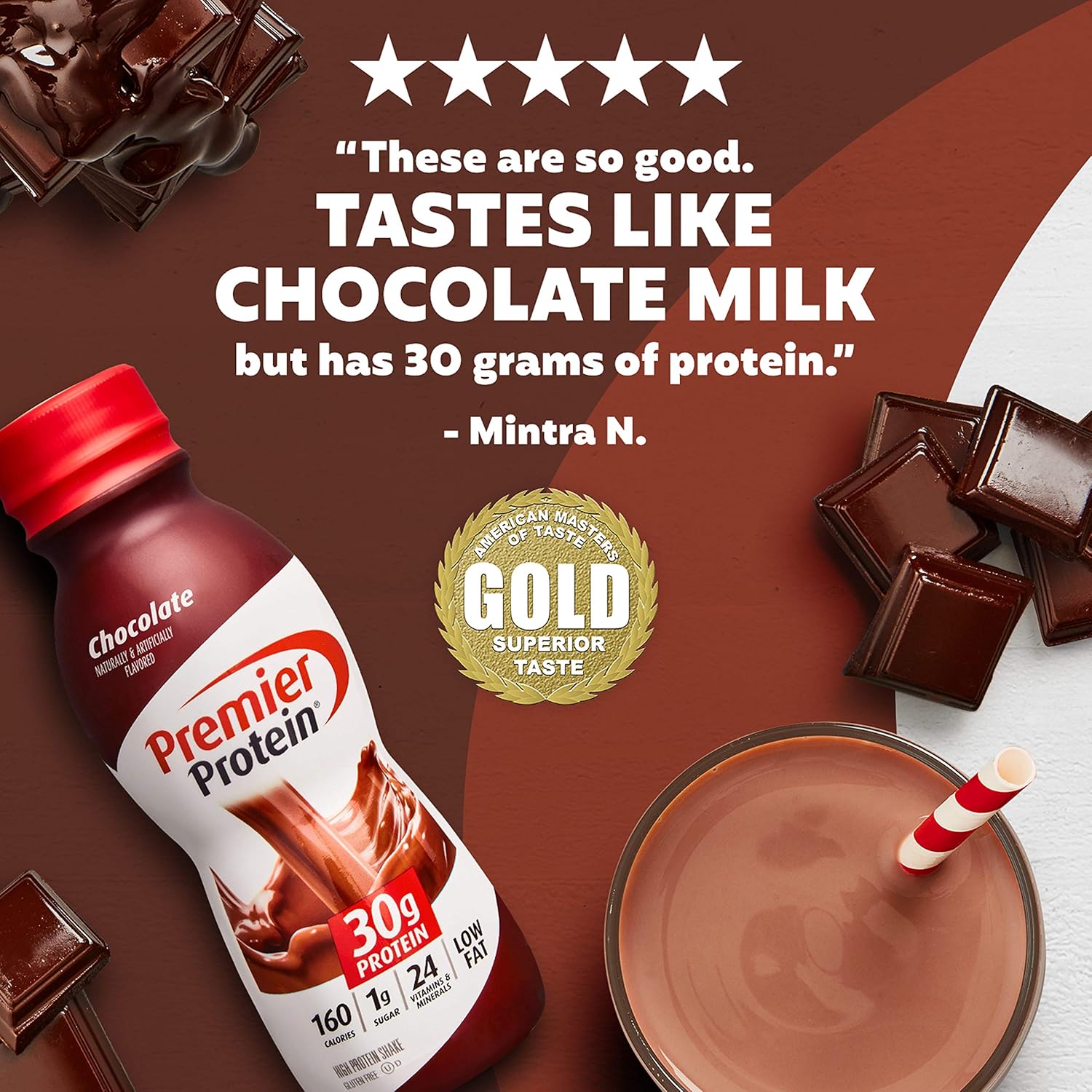 Premier Protein Shake 30g 1g Sugar 24 Vitamins Minerals Nutrients to Support Immune Health 11.5 Pack, Chocolate, 138 Fl Oz, (Pack of 12) : Grocery & Gourmet Food