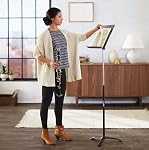 AmazonBasics Portable Sheet Music Stand - Black