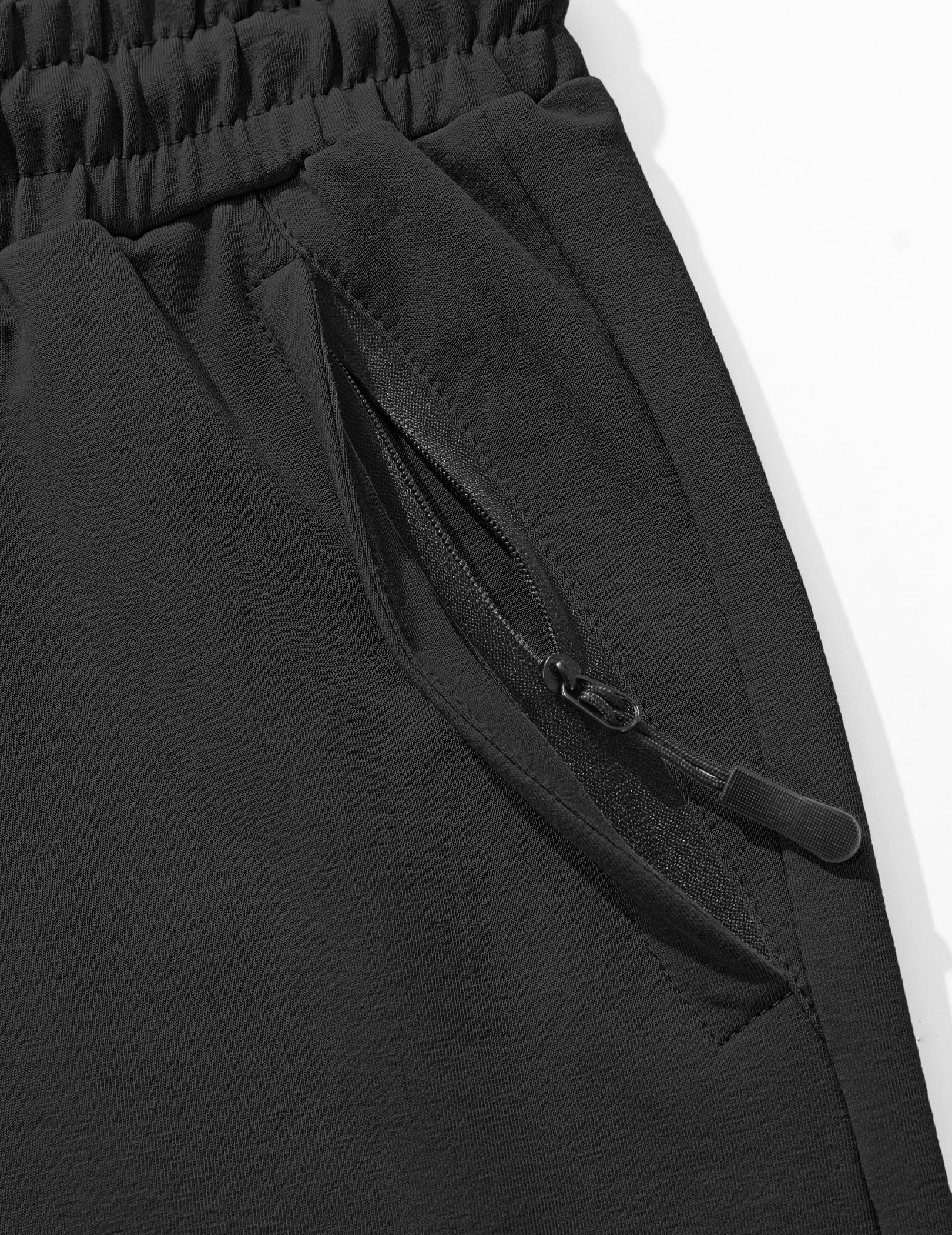 TARAINYA Cotone Pantaloncini Uomo Sportivi Zip Coulisse Pantaloncini Running Palestra con Tasca