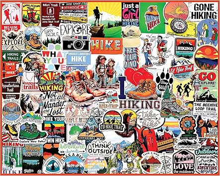 White Mountain Outdoor Nature Collage Puzzle