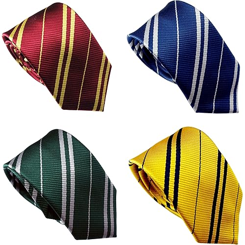 LilMents 4 Pack Pinstriped Formal Necktie Tie Set