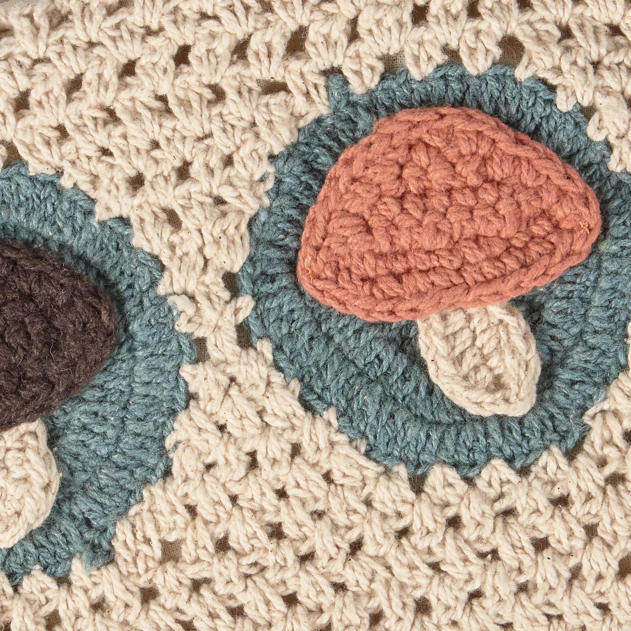 Primitives by Kathy Wristlet-Crochet Mushrooms, Multi