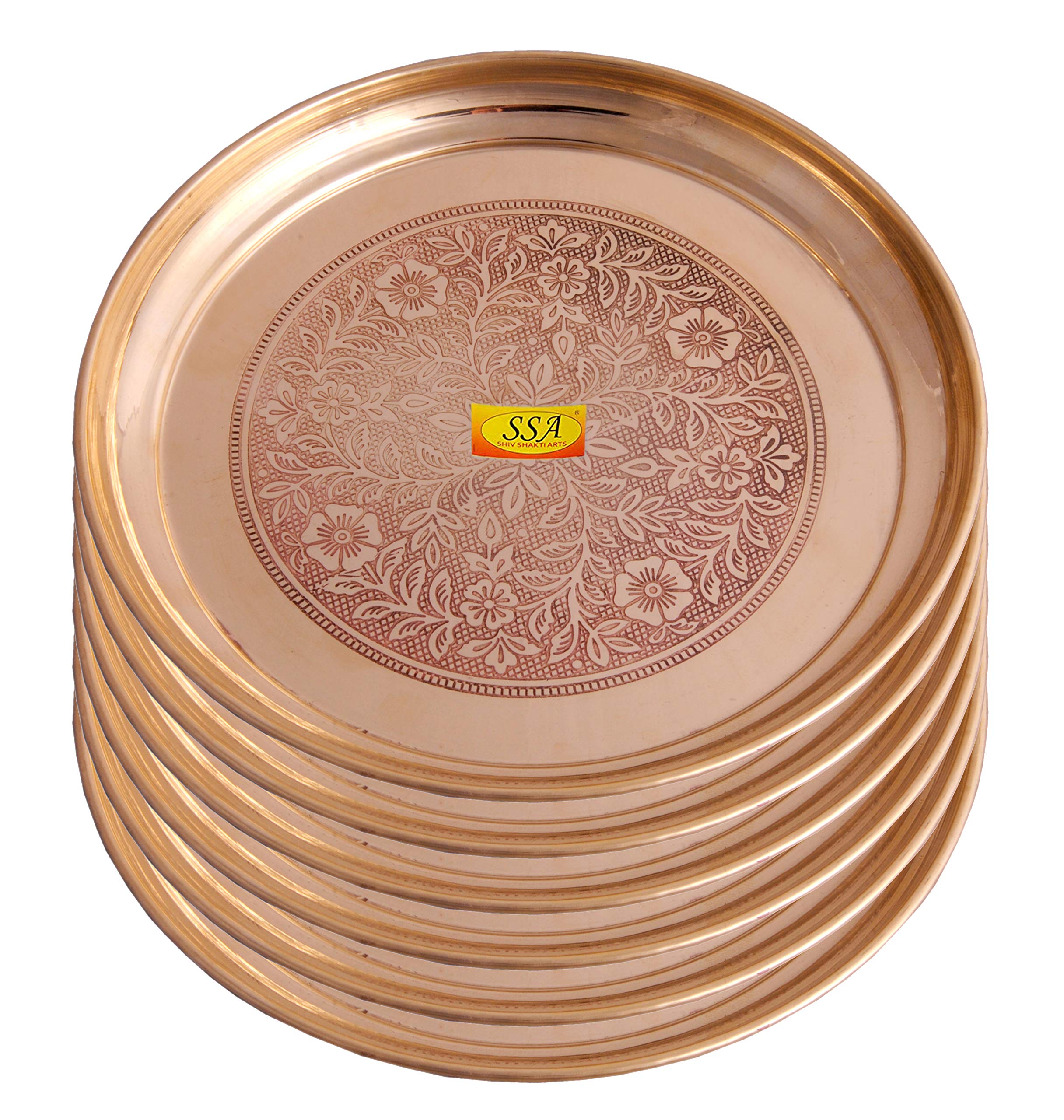 Brass Dinner Plate Set - Pooja & Serving Thali -1