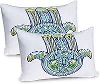 Vista 15 de Bolos decoraciones de fiesta funda de almohada por Ambesonne, bola roja con difusión Skittles vibrantes abstracta vibrante Arte, decorativo impreso