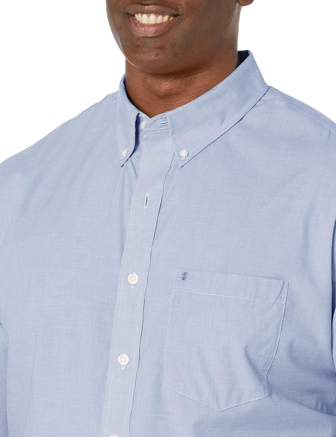 Izod Men's Big and Tall Button Down Long Sleeve Stretch Performance Solid Shirt - Image 5