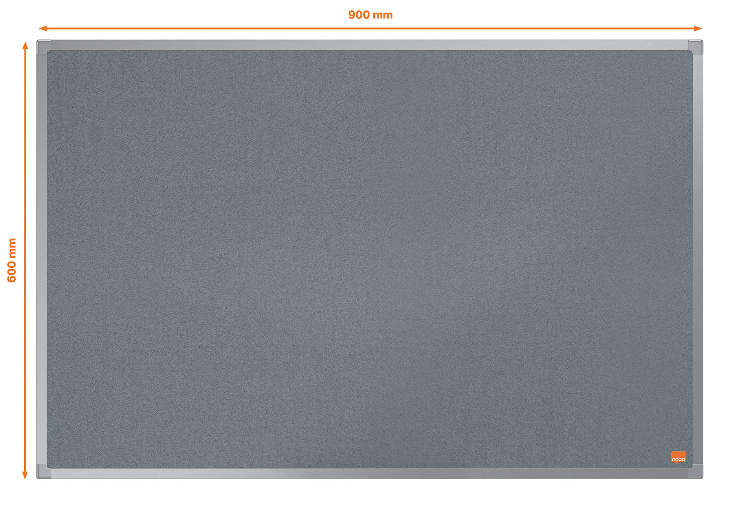 Bacheca Nobo Essence Azzurro Feltro Alluminio 120 x 90 cm