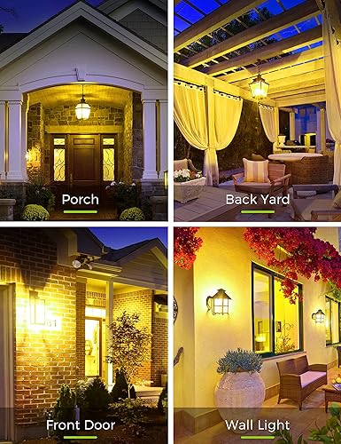 Miniatura 5 de LOHAS - Bombillas de luz para exteriores, sensor de fotocélula A19, iluminación al aire libre, sensor de luz LED de 9 W (60 W equivalente), luz