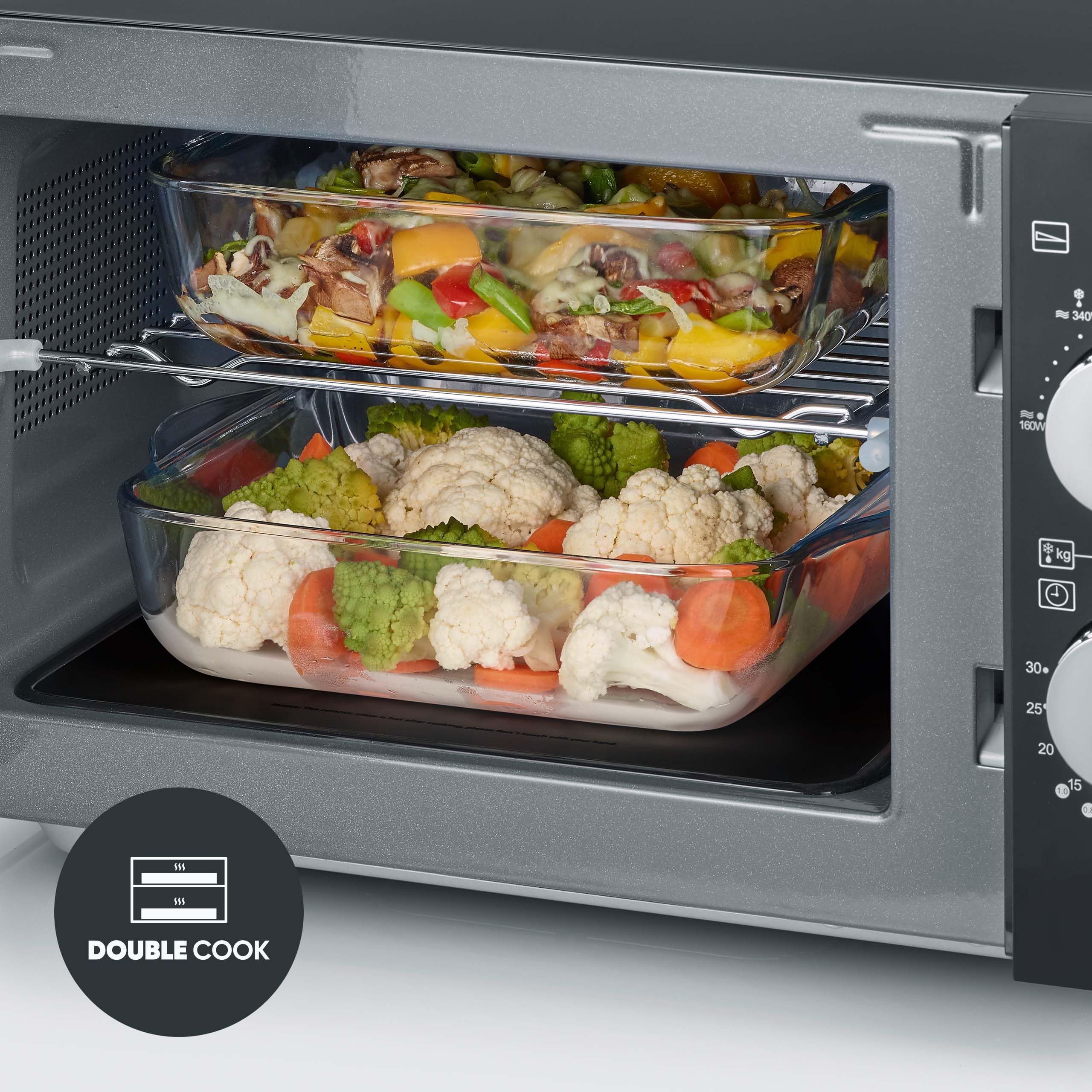 Severin Mikrowelle mit Grill 20L schwarz MW 7762