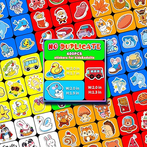 Miniatura 2 de 600 calcomanías para adultos, calcomanías de vinilo de colores mixtos, impermeables, para botellas de agua de laptop, patineta, computadora,