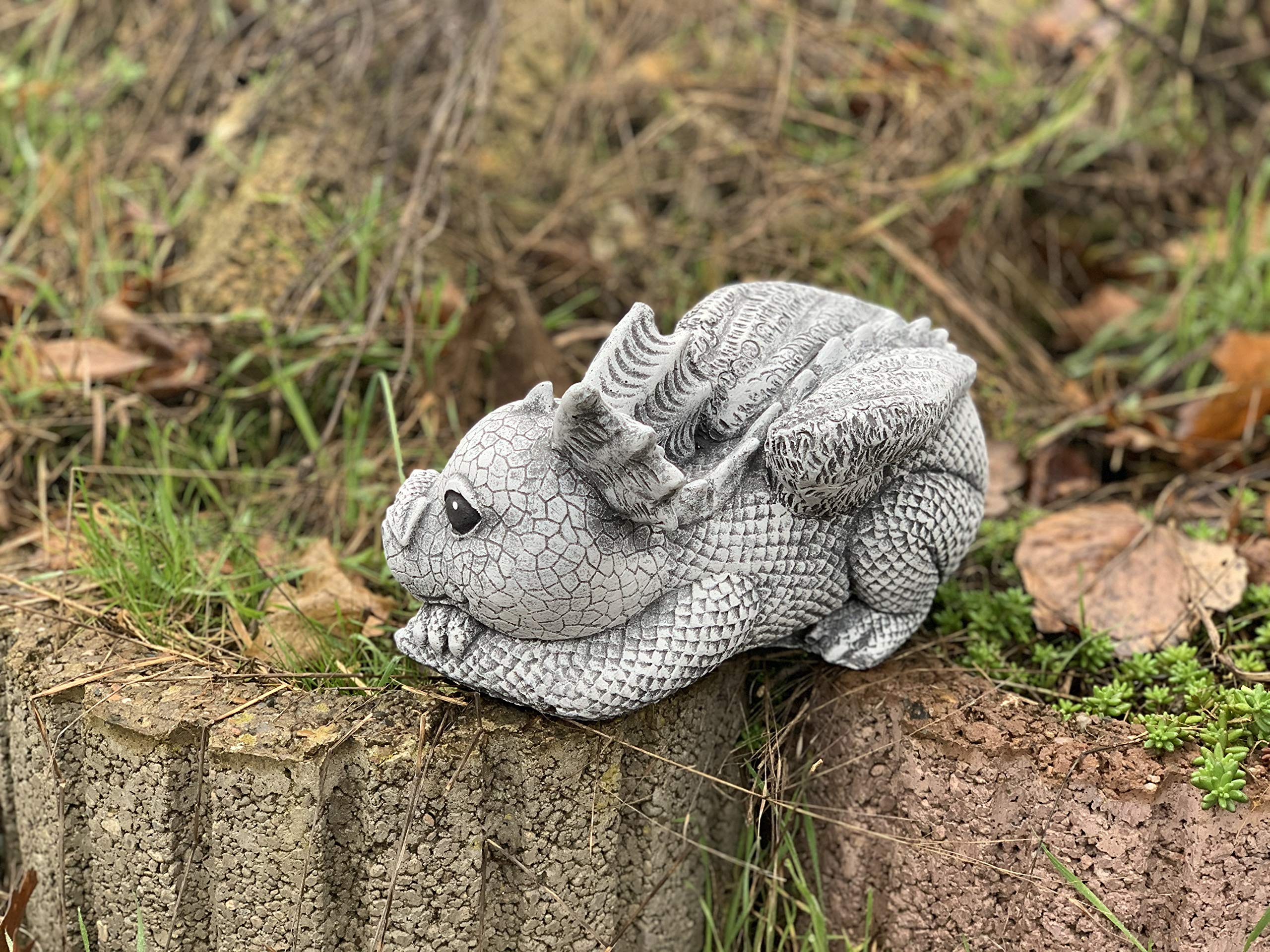 stoneandstyle Steinfigur Drache Gonzo frostfest wetterfest Gartenfigur