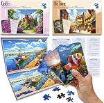 QUOKKA 60 Les pièces Dementia Puzzles pour les personnes âgées - Produits pour les aînés - 3 Jeux de puzzle Alzheimers pour adultes FamilyMemories - Cadeaux cognitifs pour les hommes et les femmes