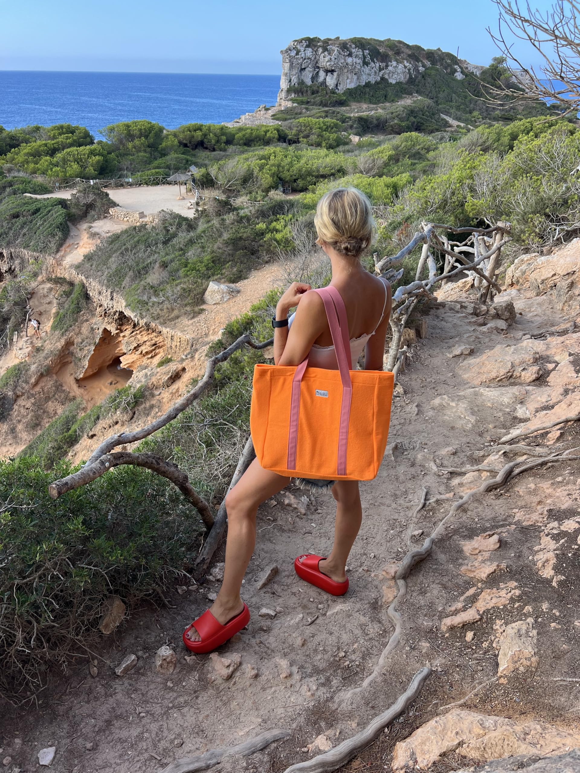 Generisch Frottee Handtasche, Shopper, Strandtasche