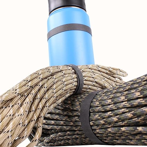 Miniatura 4 de Black #73 - Bandas de goma grandes para exteriores, 0.375 pulgadas de ancho, fabricadas en Estados Unidos, banda de crepé de goma platino resistente