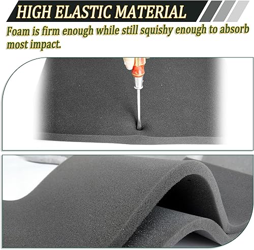 Miniatura 3 de Almohadillas de espuma de polietileno para embalar hojas de espuma, 2 tamaños, insertos de amortiguación de alta densidad cortables, espuma