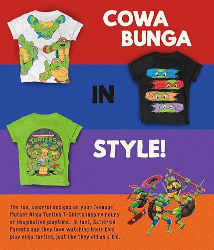 Miniatura 7 de Camiseta de las Tortugas Ninja (Conjuntos) Michelangelo Leonardo Raphael Donatello TMNT Traje Disfraz Camiseta Cumpleaños de Niños Pequeños a Ropa