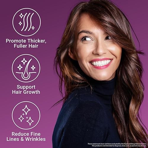 Miniatura 6 de Force Factor Multivitamínico acelerador del crecimiento del cabello para mujeres y hombres, con Lustriva, biotina, cola de caballo y vitaminas A,