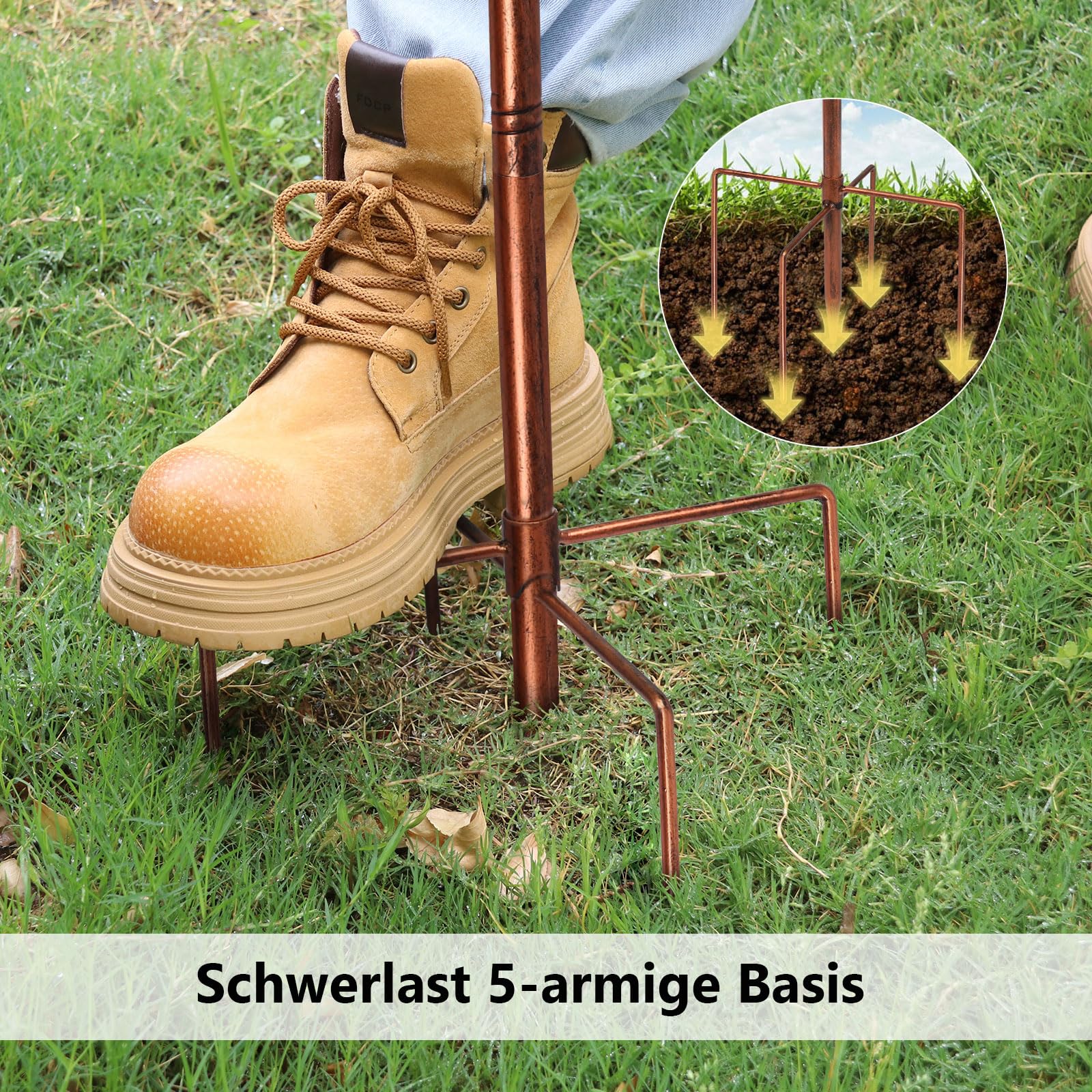 Newthinking Vogeltränke Stehend 39 Zoll, Frostsicheres 3-in-1 Metall Vogelbad mit Vogelrelief, Winterfest für Garten zum Baden, Trinken und Füttern (Antik Bronze)