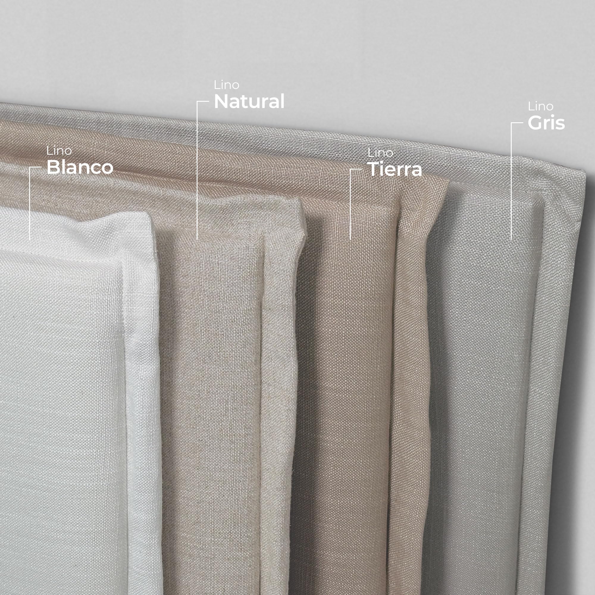 DHOME Solid Natural Linen Headboard with Trim Upholstered Headboard Bed Bedroom Modern Top Trending (Natural Linen, 160 x 105 cm with Legs (Beds 150/160)) - 3