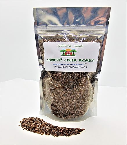 Condimento de eneldo entero de 4 onzas una hierba aromática comúnmente utilizada para encurtir y para cocinar, una hierba aromática y cálida. -