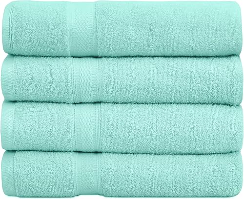 Falari Juego de toallas de baño de alta calidad, 100% algodón hilado en anillo, para hogar, hotel, spa, extra grande, 27 x 54 pulgadas, máxima