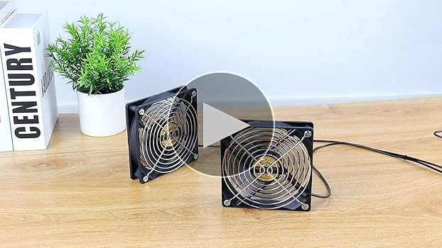 Amazon.co.jp: Mauknci USBファン 12cm 2台1組 2連USBファン