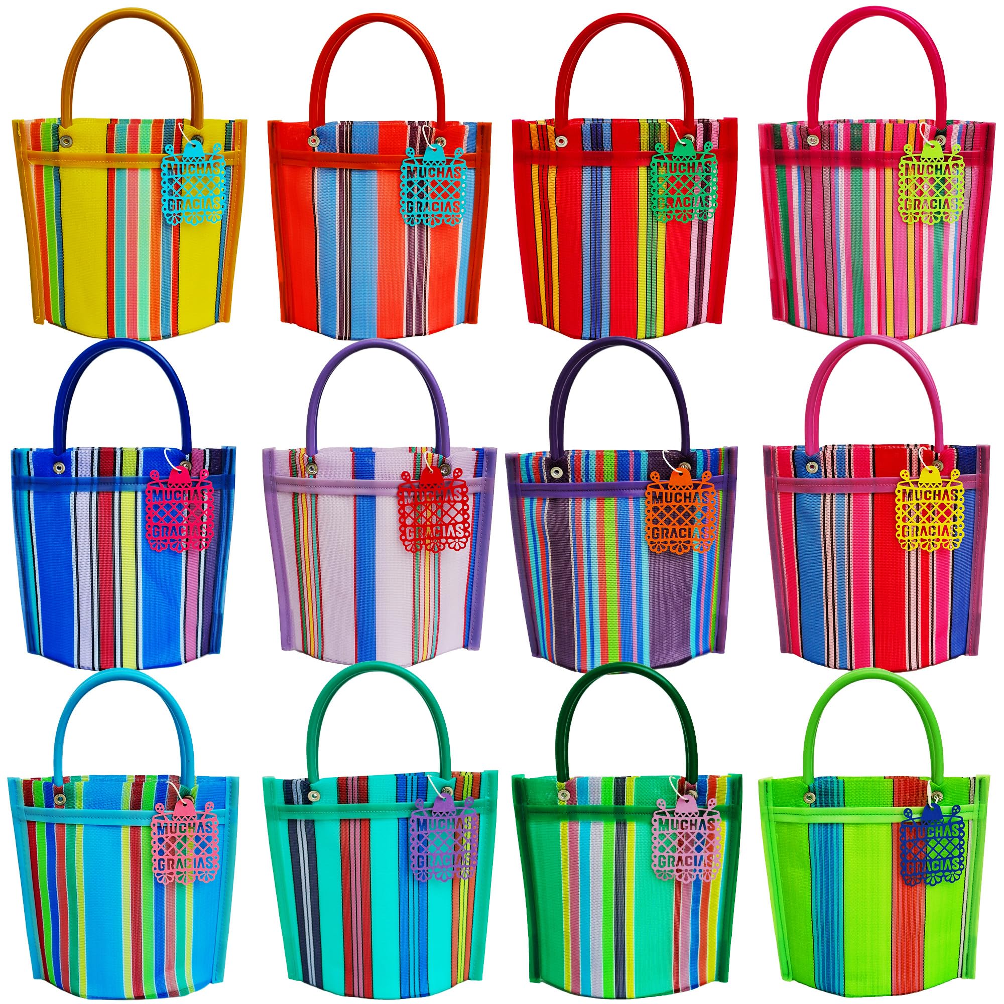 View 1 of 12 Mini Mercado Bags For Fiesta Mexicana Party Favor Treat Goodie Candy Goody Gift - Mexican Mesh Market Tote Bag - Bolsas Bolsitas Para Dulces - Dulceros Morrales Morralitos Mexicanos - Mercadito Bag