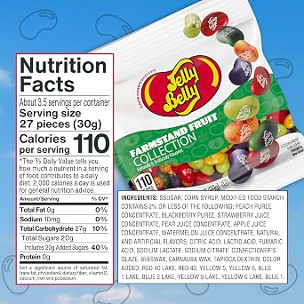Jelly Belly Farmstand Fruit Jelly Bean Collection Grab & Go Bags - Pack of 3 sold in Jelly Belly Bag