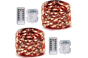 2 set of Halloween Orange Fairy Lights