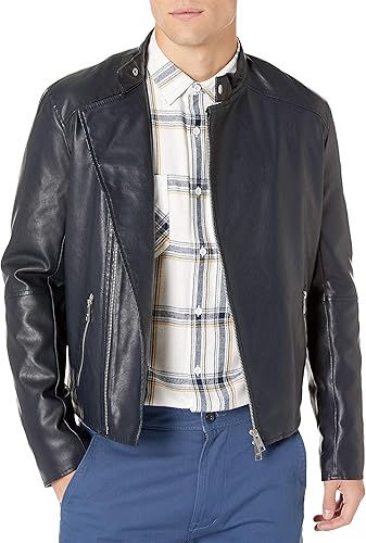 ARMANI EXCHANGE スウェードブルゾン ゴートレザー S 中古・古着通販】ARMANI EXCHANGE (アルマーニ エクスチェンジ