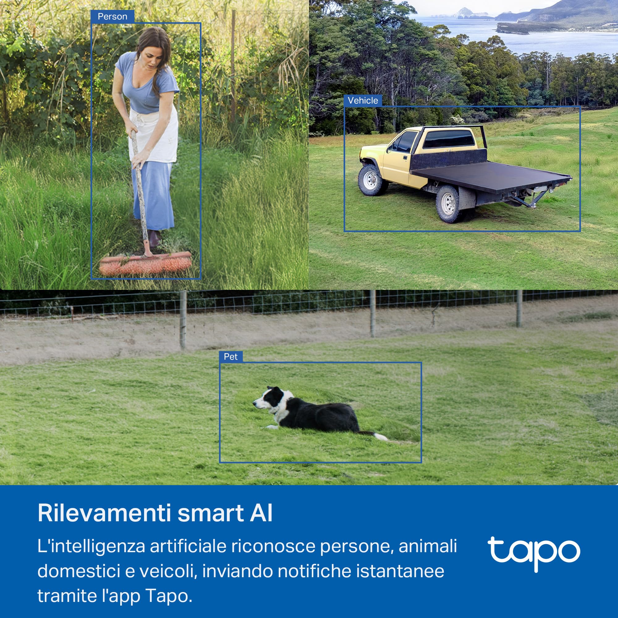 Tapo C501GW Telecamera 4G LTE da Esterno con Slot SIM, FHD 360° PTZ, Visione Notturna a Colori Starlight, IP66, AI Smart, Allarme Sonoro/Luminoso, Alimentato da DC o PoE, Senza Wi-Fi né Batteria