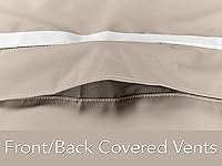 Vista 4 de Covermates Funda rectangular para mesa decorativa – Funda para muebles de patio al aire libre, resistente al agua, otomana/mesa auxiliar, poliéster