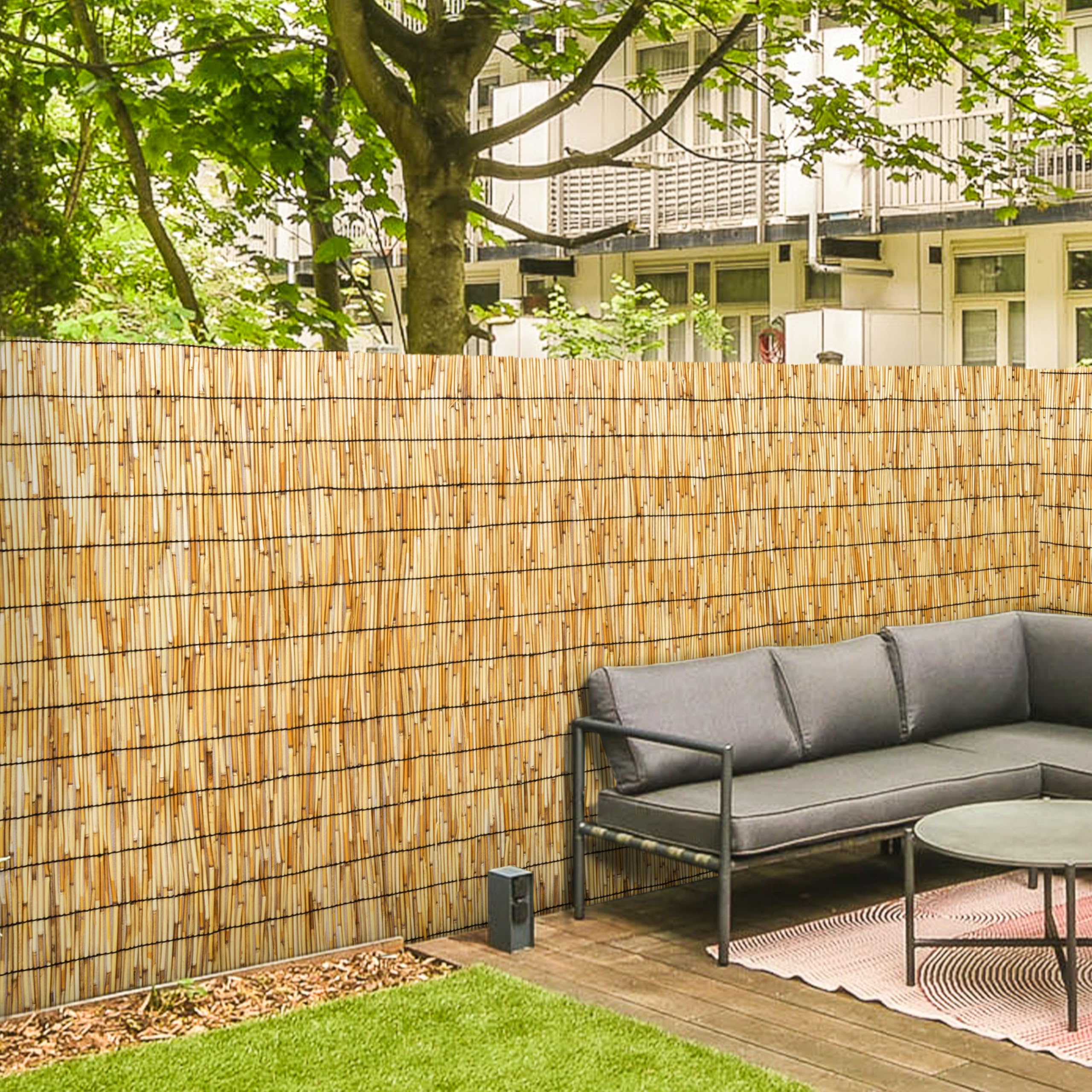 Ribelli Recinzione frangivista per giardino, protezione da sguardi indiscreti, 100 x 300 cm, resistente alle intemperie, per balcone, terrazza, giardino, protezione dal vento, protezione solare