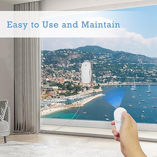 Miniatura 4 de Tosima W2 - Robot limpiador de ventanas, limpieza automática con planificación inteligente de caminos, potencia de succión de 3800 Pa, tecnología de