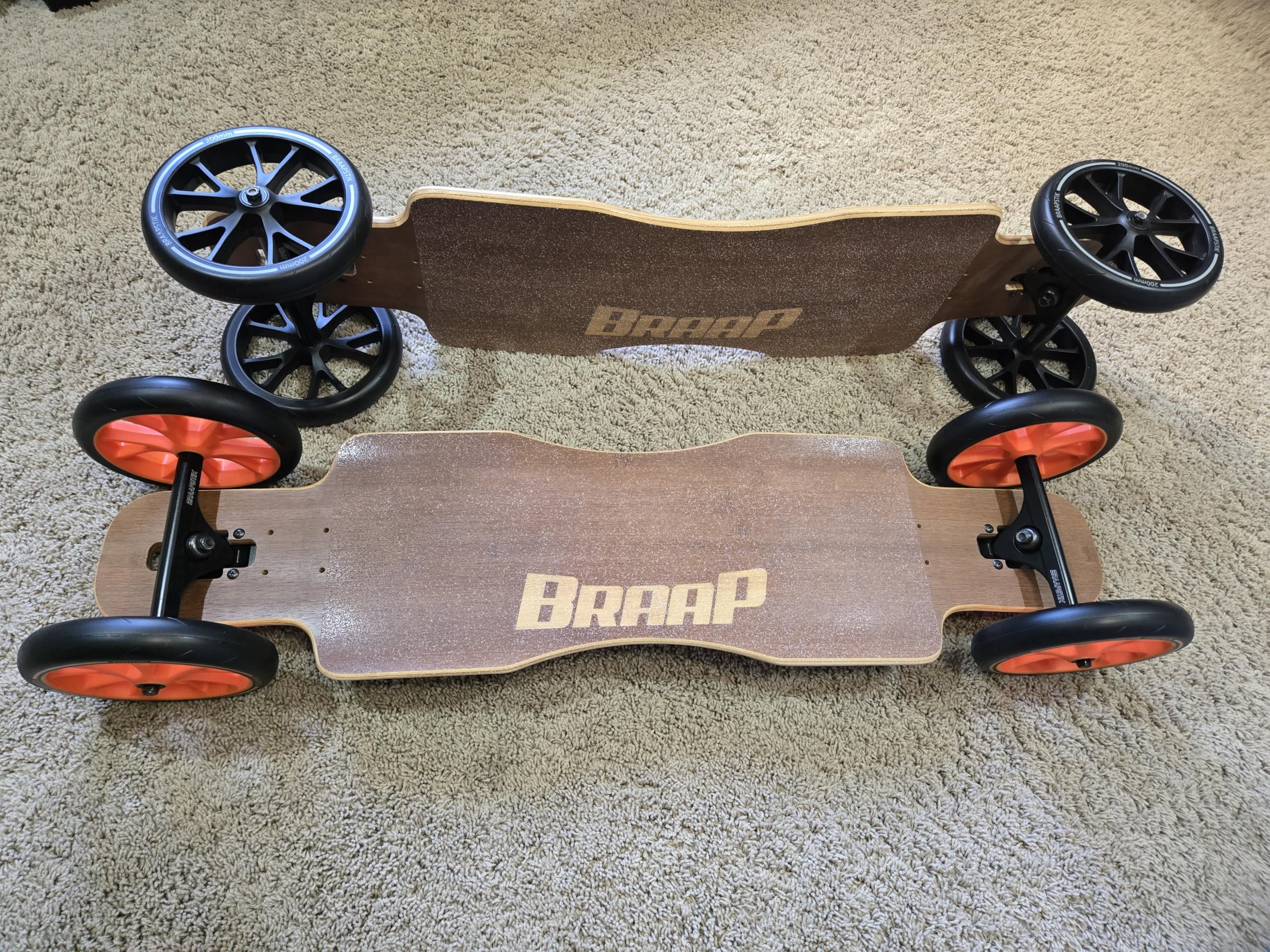 Premium 4 stuks 60 x 45 mm skateboardwielenset met ABEC9 lagers voor