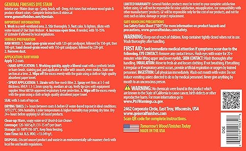 Vista 17 de General Finishes Tinte, DQR Empire Red