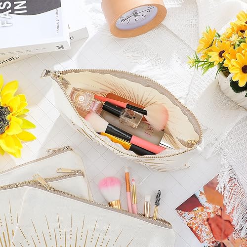 Miniatura 3 de Pinkunn 10 bolsas de maquillaje Sunshine Ray, organizador para el día de la madre, bolsa de cosméticos bohemia, bonita bolsa de maquillaje con
