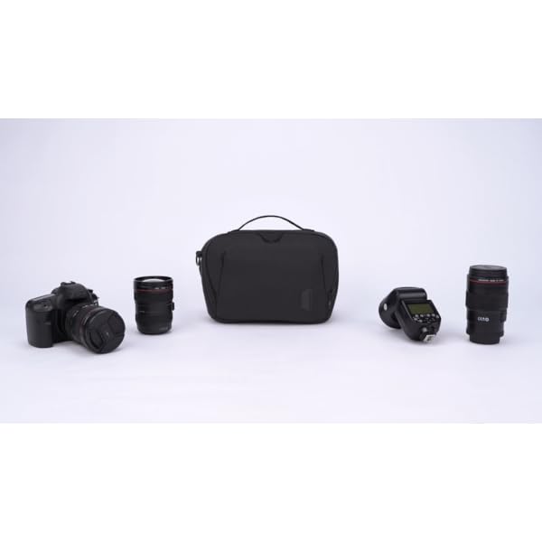 bagsmart Kameratasche Große Umhängetasche Schultertasche, für DSLR SLR-Kamera und Zubehör, Rosa – Bild 8