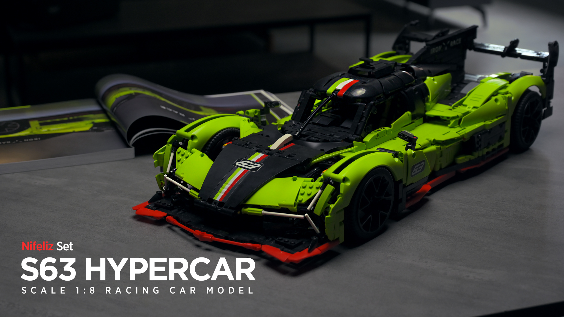 Amazon.com: Nifeliz S63 Hypercar Model Building Set, 1:8 Scale