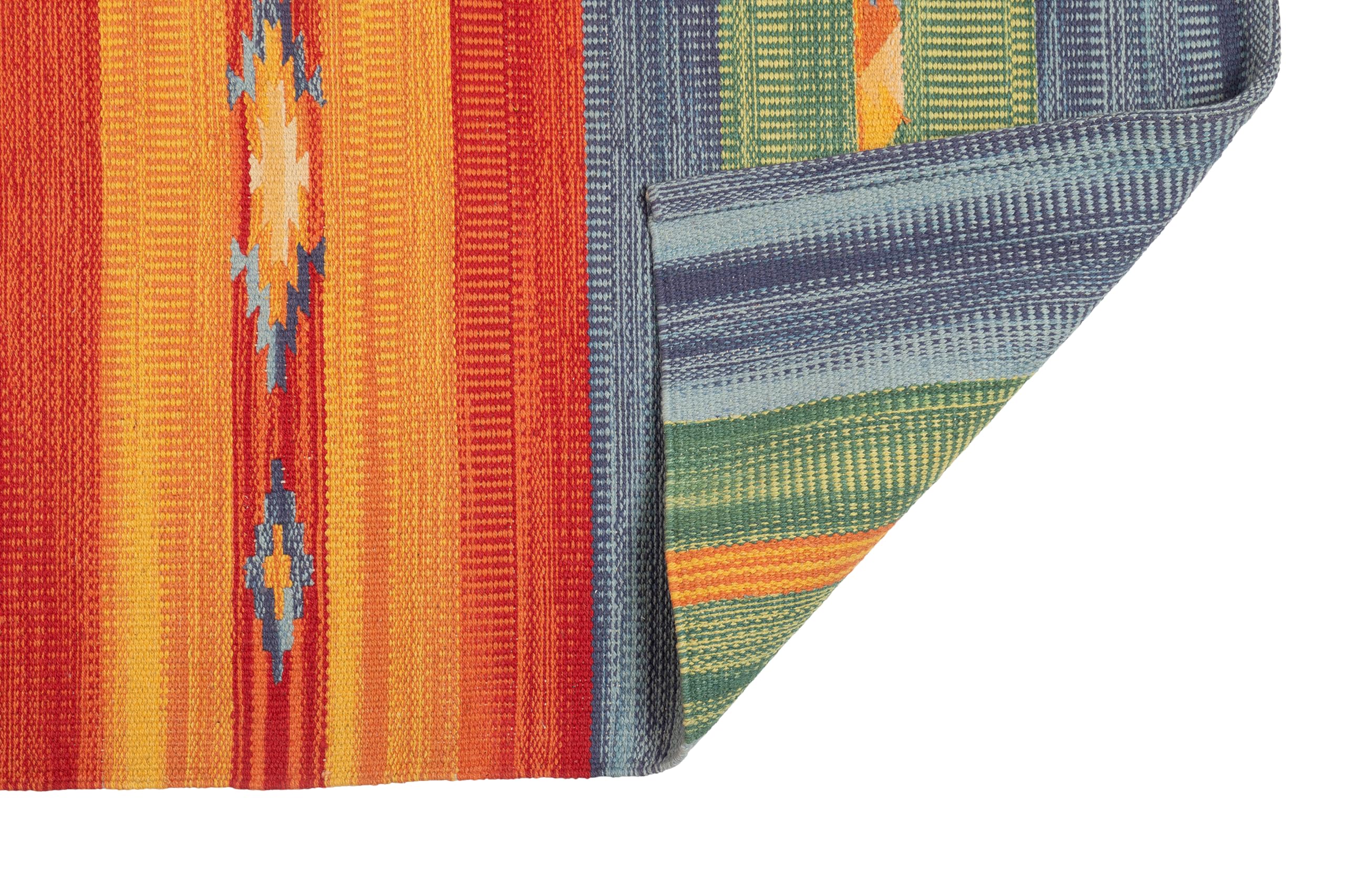 Jute & Co. Tappeto in Cotone, Multicolor, Lavabile in Lavatrice, 60X120