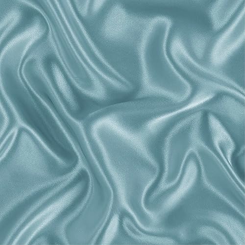 Miniatura 4 de Bedsure Funda de almohada de satén para el cabello, fundas de almohada de satén gris y azul, tamaño estándar con cremallera 2, similar a las fundas